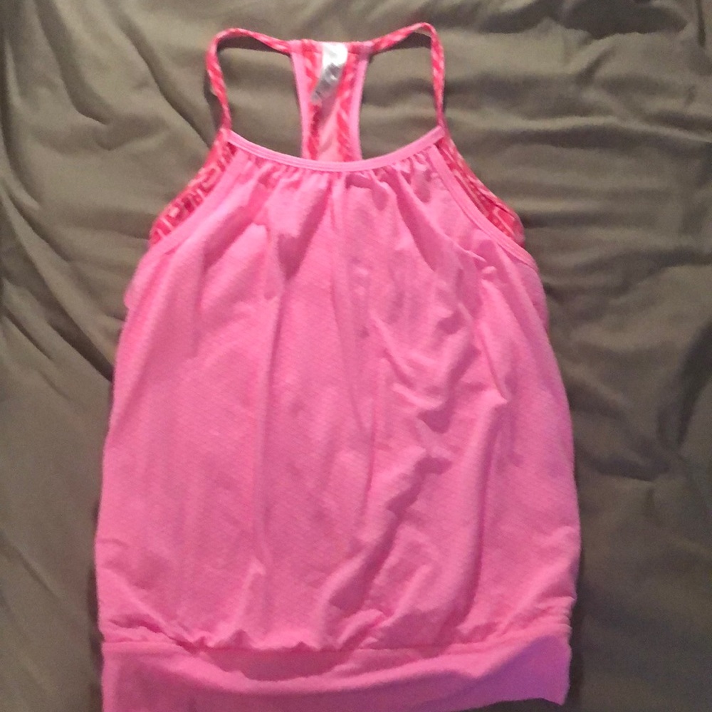 Ivivva pink spaghetti tank top